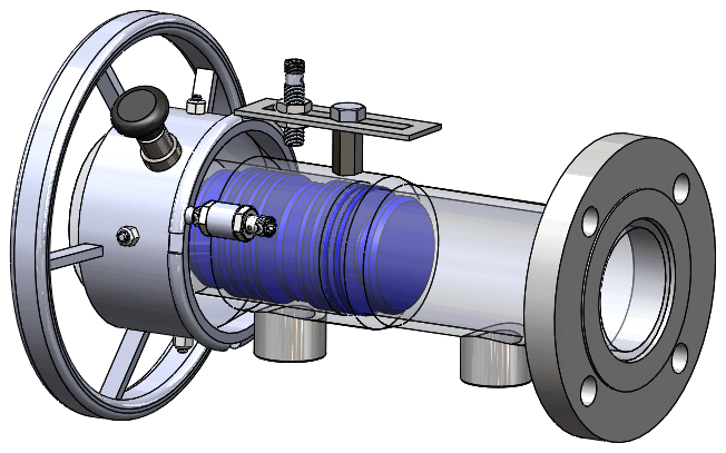 Isolated Pig Launcher